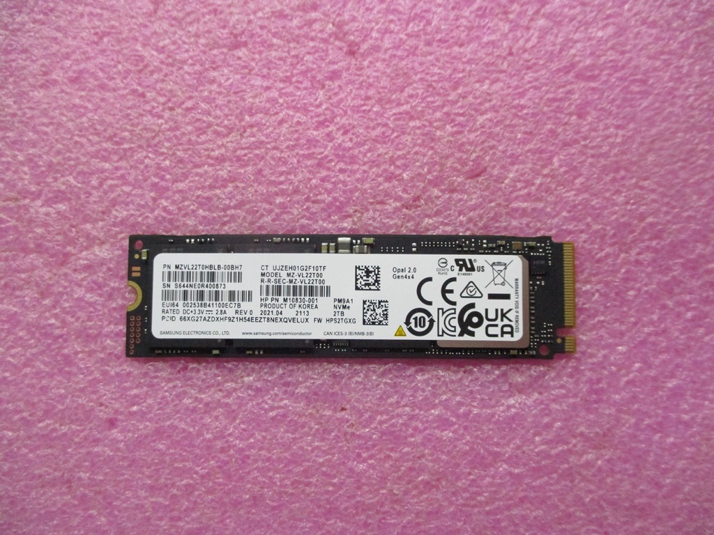 ZTrb 2TB PCIe 2280 OPAL2 TLC M.2 SSD Mod - 38T79AA Drive (SSD) M52035-001