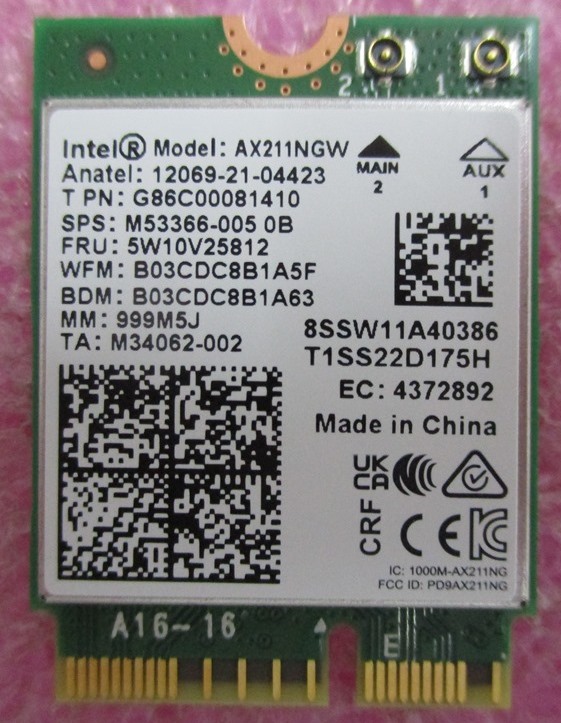 HP EliteBook 860 16 G9 Laptop (6G9H3PA) Wireless Interface M53366-001