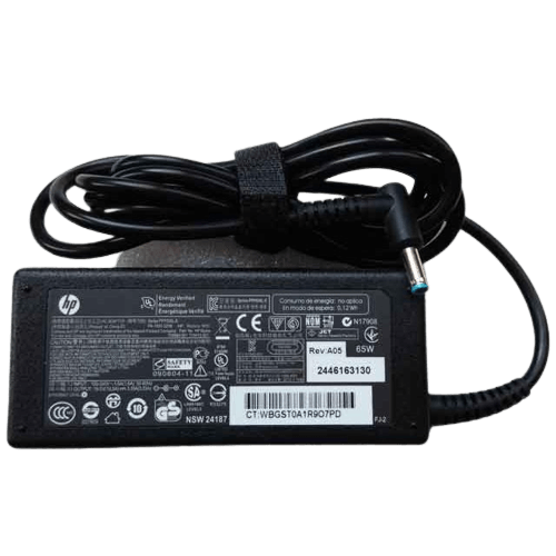Genuine HP 65W Smart AC Laptop Power Adapter – 4.5mm & 7.4mm Tips, Brand New, 887758607602
