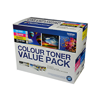 Brother TN25x Clr Value 4 Pack refer to singles - N8AE00003 for Brother MFC-9330CDW Printer