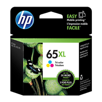 HP 65XL High Yield Tri Colour Ink Cartridge (300 pages) - N9K03AA for HP AMP Series Printer