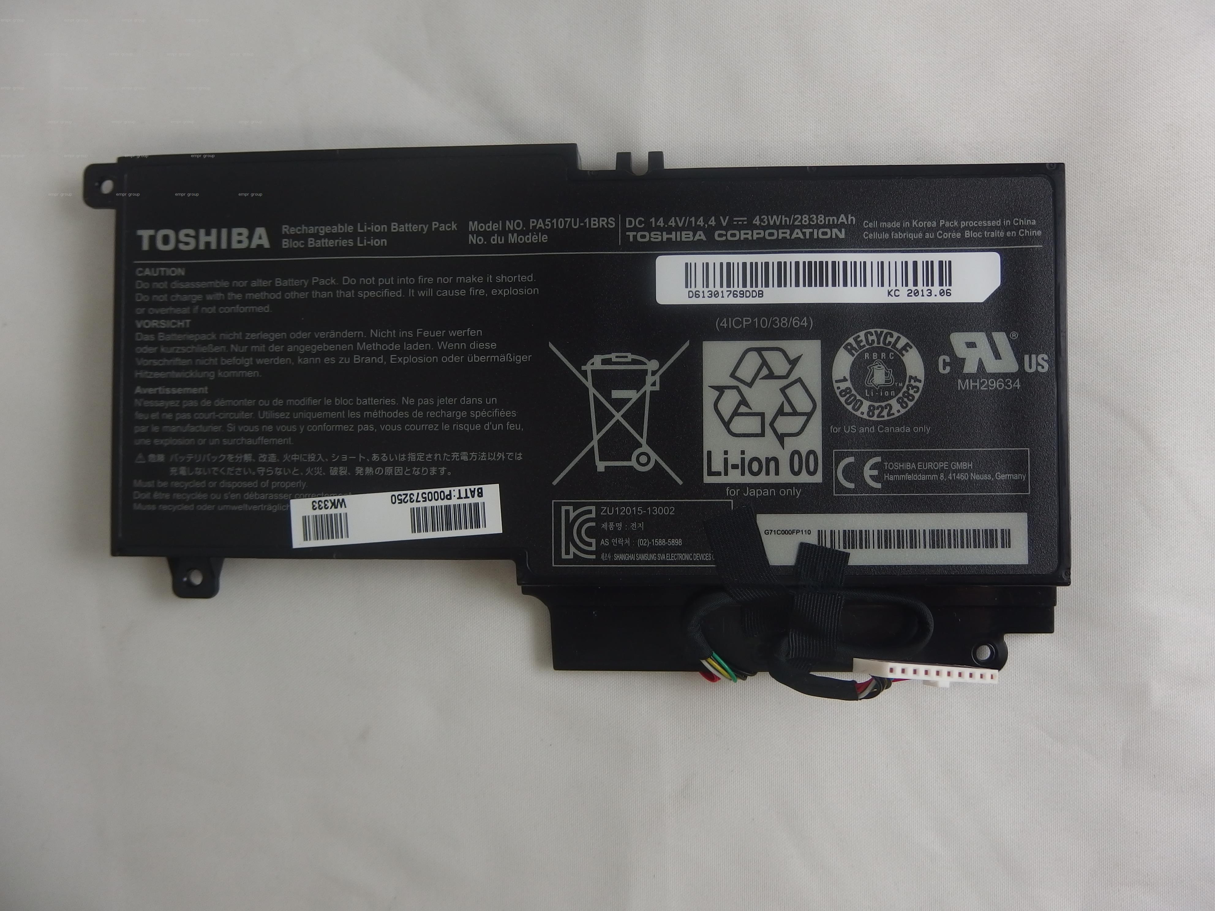 Dynabook  battery P000617510