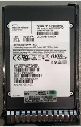 HPE Genuine P10470-001 | SPS-DRV SSD 1.6TB SFF NVMe x4 MU SCN DS