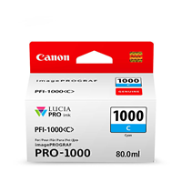 Canon PFI1000 Cyan Ink Cart - PFI1000C for Canon imagePROGRAF PRO1000 Printer