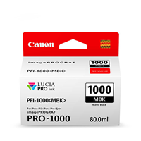 Canon PFI1000 Mat Blk Ink Cart - PFI1000MBK for Canon imagePROGRAF PRO1000 Printer