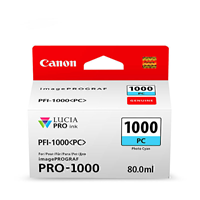 Canon PFI1000 Ph Cyan Ink Cart - PFI1000PC for Canon imagePROGRAF PRO1000 Printer