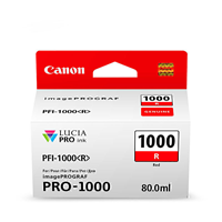 Canon PFI1000 Red Ink Cart - PFI1000R for Canon imagePROGRAF PRO1000 Printer