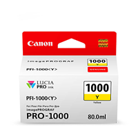 Canon PFI1000 Yellow Ink Cart - PFI1000Y for Canon imagePROGRAF PRO1000 Printer