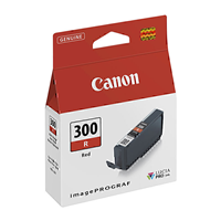 Canon PFI300 Red Ink Tank - PFI300R for Canon imagePROGRAF PRO300 Printer