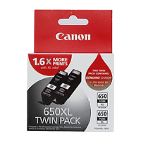 Canon PGI650XL Blk Ink Twin Pk - PGI650XLBK-TWIN for Canon PIXMA iP7260 Printer