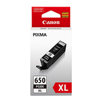 Canon PGI650XL Black Ink Cart - PGI650XLBK for Canon PIXMA MG5560 Printer