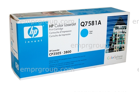 HP COLOR LASERJET CP3505N PRINTER - CB442A Cartridge Q7581A
