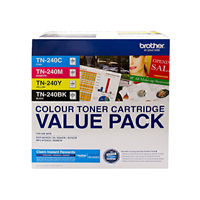 Brother TN240 Colour 4 Pack - TN-240CL-4PK for Brother DCP-9010CN Printer