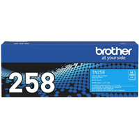Brother TN258 Cyan Toner (1,000 pages) for Brother MFC Series Printer