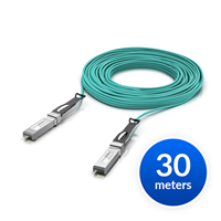 Ubiquiti 25 Gbps DAC, 30m, SFP28, Aqua Color, UACC-AOC-SFP28-30M [UACC-AOC-SFP28-30M]