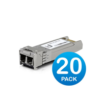 Ubiquiti 10Gbps Optical Module, SFP+, 20-Pack, Duplex LC, 300m, UACC-OM-MM-10G-D-20 [UACC-OM-MM-10G-D-20]