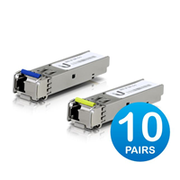 Ubiquiti UFiber1 Gbps Bidirectional Single-Mode SFP Module, 20-Pack, Up 3km, Simplex LC, UACC-OM-SM-1G-S-20 [UACC-OM-SM-1G-S-20]