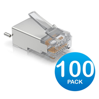Ubiquiti Surge Protection Connector, 100 Pack, Shielded RJ45, UISP-CONNECTOR-SHD [UISP-CONNECTOR-SHD]