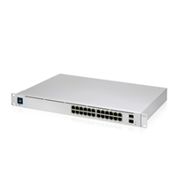 Ubiquiti UniFi 24-port Gigabit Switch, Layer2 & Layer3, 802.3at PoE+ & 802.3bt PoE, SFP+, 400W, GEN2, USW-PRO-24-POE [USW-PRO-24-POE]