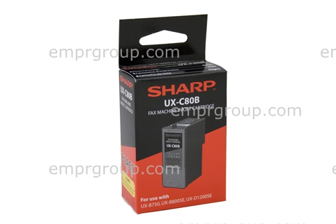 EMPR Part Sharp UXC80B Blk Ink Cartridge Sharp UXC80B Blk Ink Cartridge