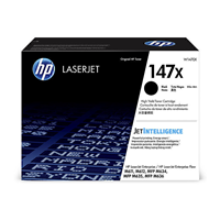 HP 147X Black Toner Cartridge (25,200 pages) - W1470X for HP LaserJet Enterprise M612dn Printer
