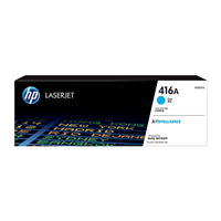 HP 416A Cyan Toner Cartridge (2,100 pages) - W2041A for HP Color LaserJet Pro M454dw Printer