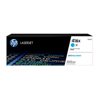 HP 416X Cyan Toner Cartridge (6,000 pages) - W2041X for HP Color LaserJet Pro M454nw Printer