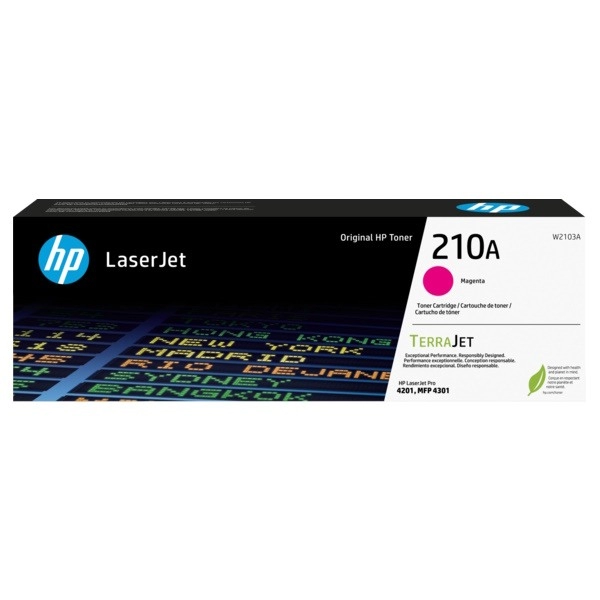 HP 210A Magenta Toner Cartridge (1,800 pages) - W2103A for HP Color LaserJet Pro MFP 4301fdw Printer