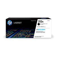 HP 212A Black Toner Cartridge (5,500 pages) - W2120A for HP Color LaserJet Enterprise M554dn Printer