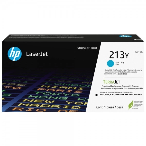 HP Color LaserJet Enterprise Flow MFP 5800zf Printer - 58R10A Toner Cartridge W2131Y
